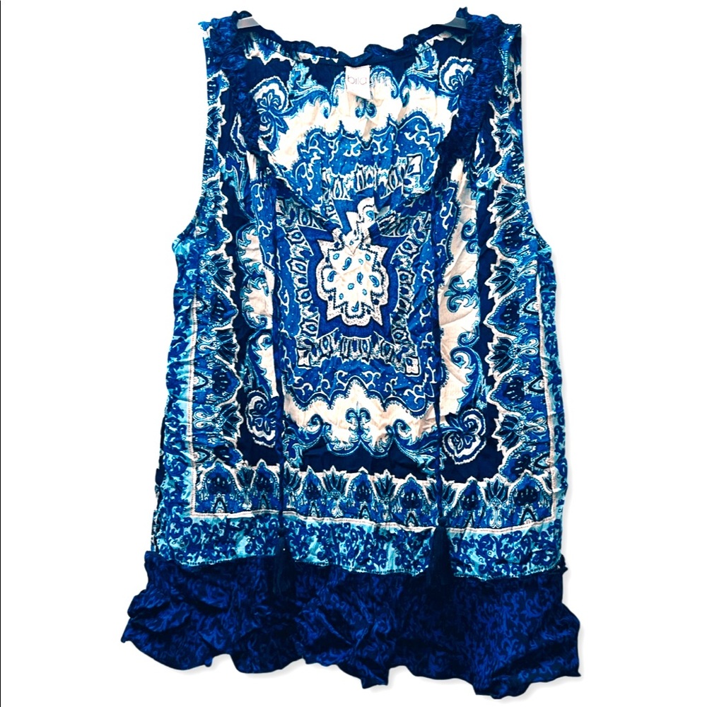 Boho top •Bila Tank Tunic Top • Women Size Large